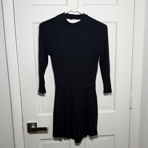 One Clothing Elegant Black Long Sleeve romper - Picture 1 of 3